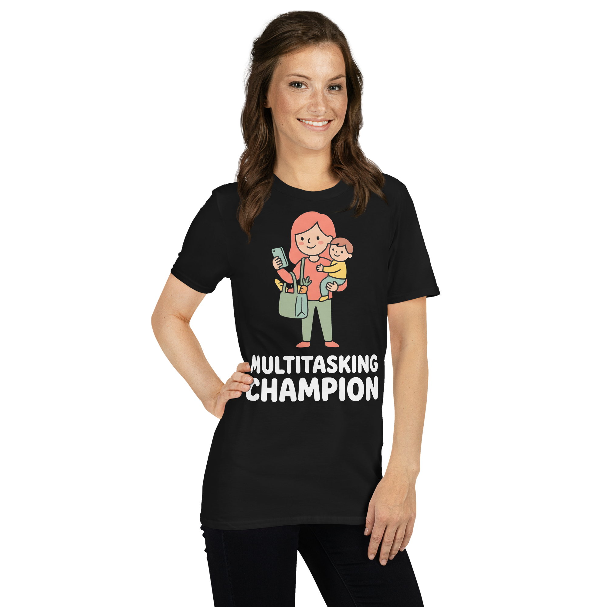 Multitasking Champion — Funny Mom T-Shirt