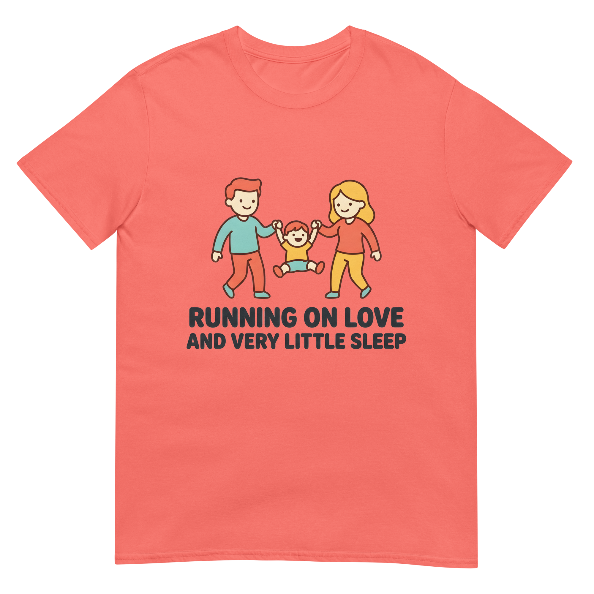 Running on Love — Funny Parent T-Shirt