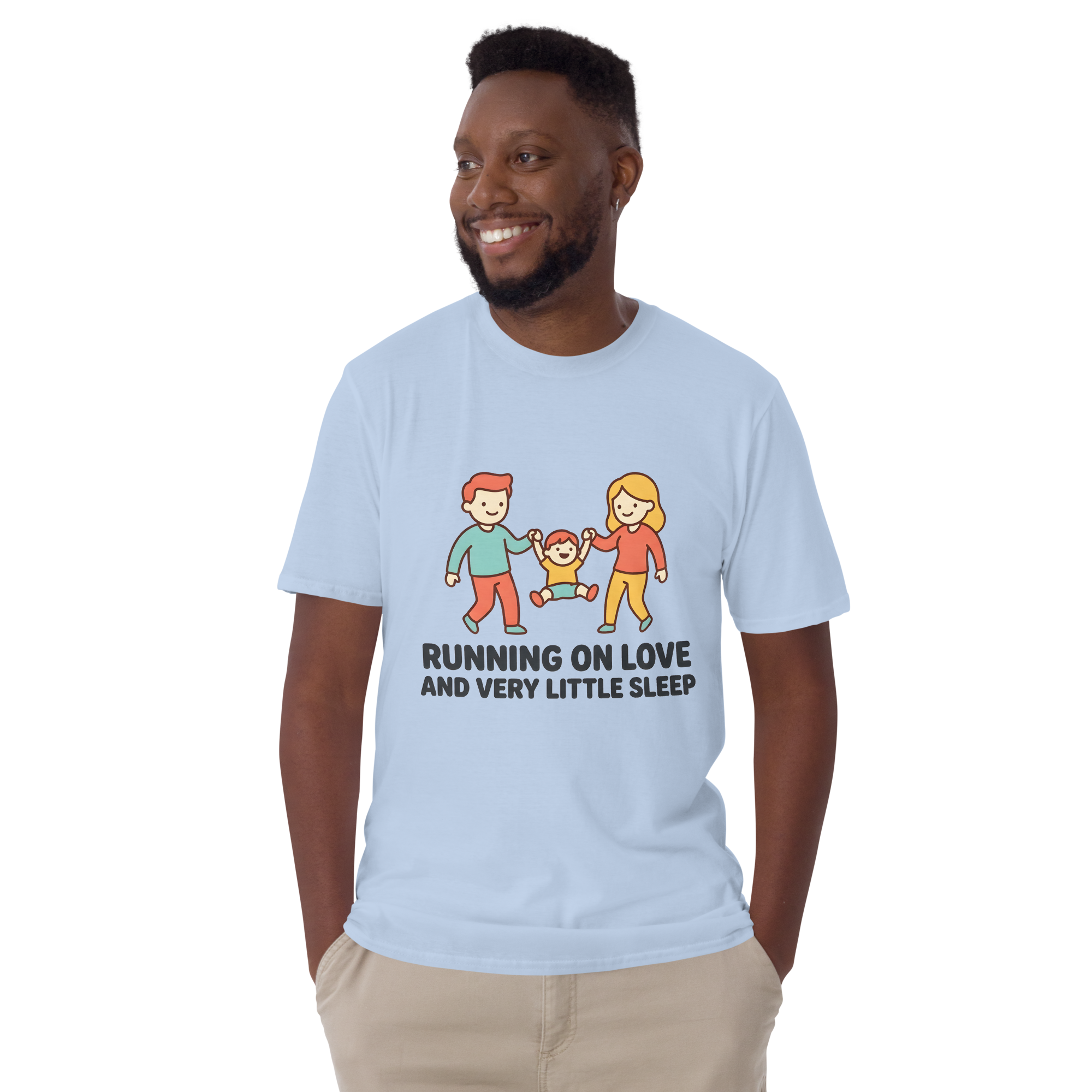 Running on Love — Funny Parent T-Shirt