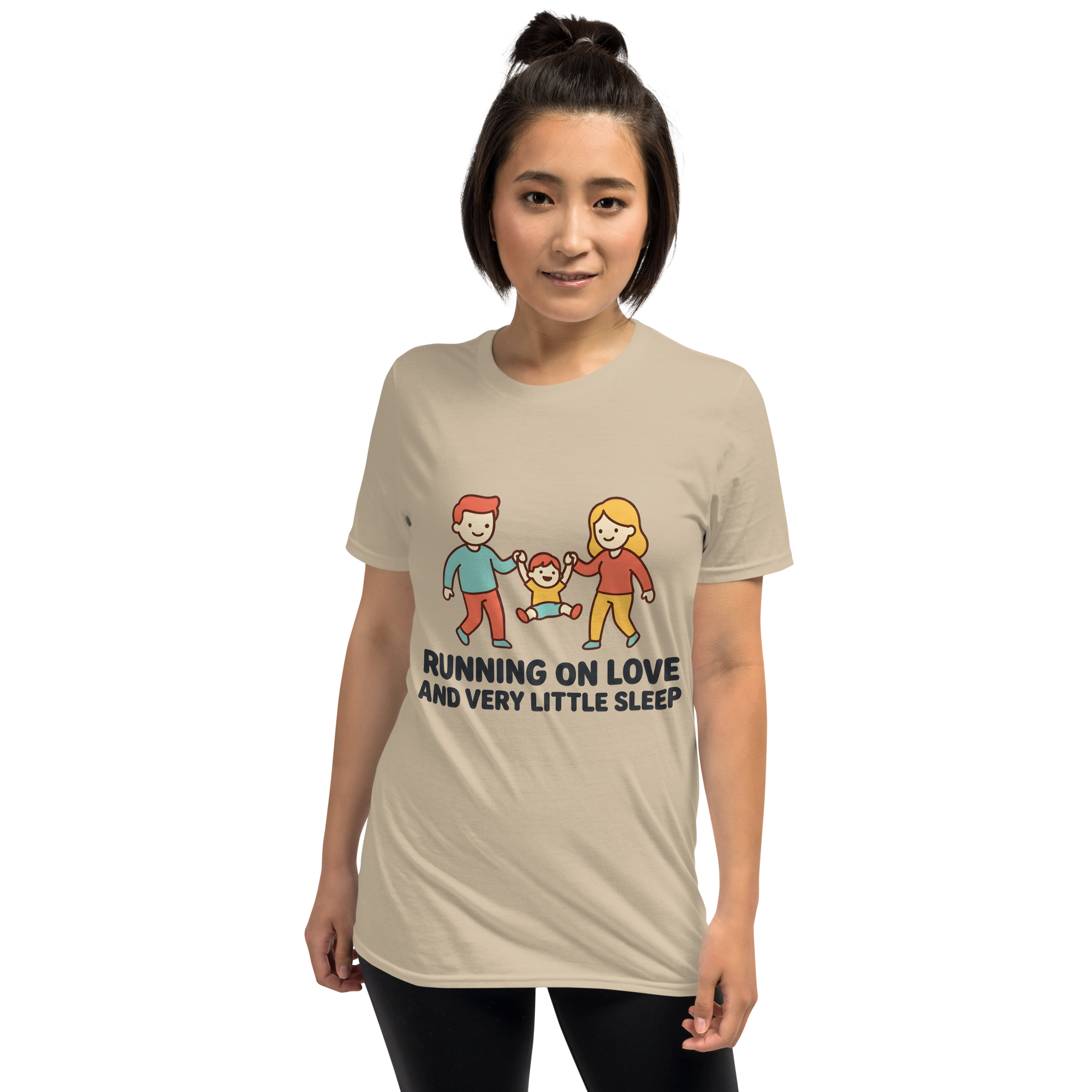 Running on Love — Funny Parent T-Shirt